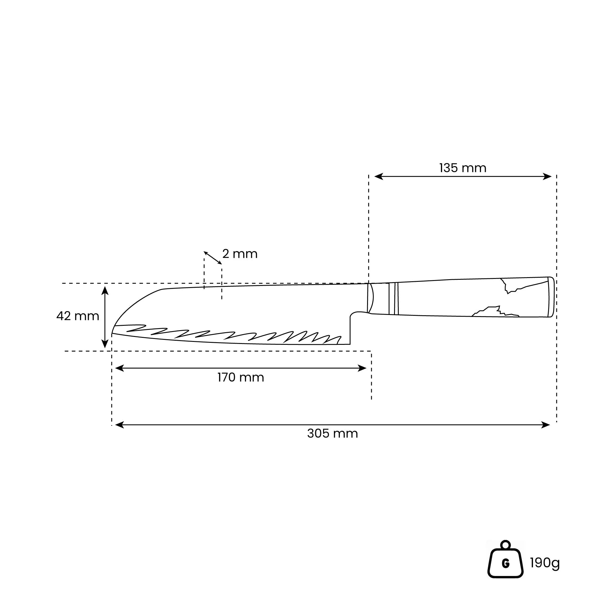 Sukomesser -  Epoxy Onyx Damast Santoku 18 cm