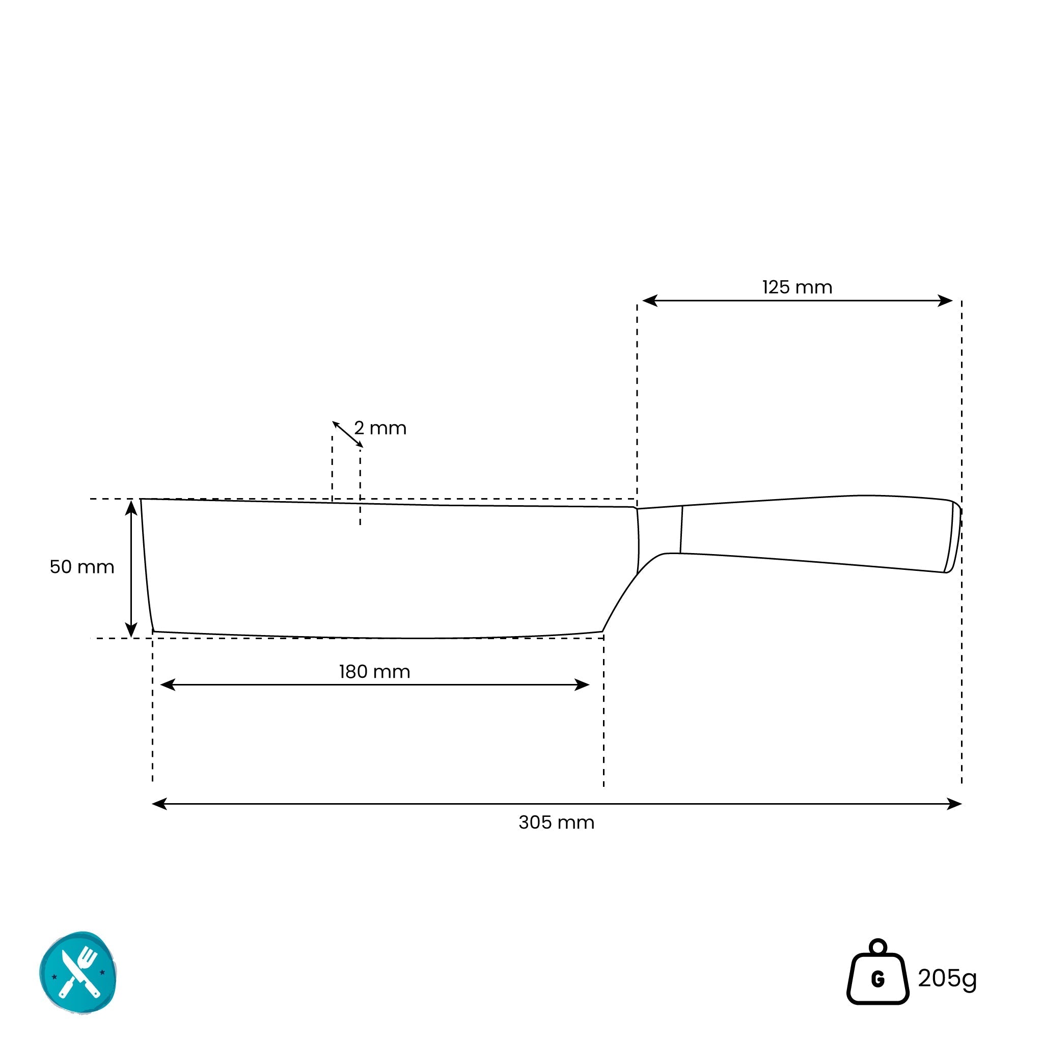 Sukomesser - Japanische Damastdruck-Serie - Nakirimesser