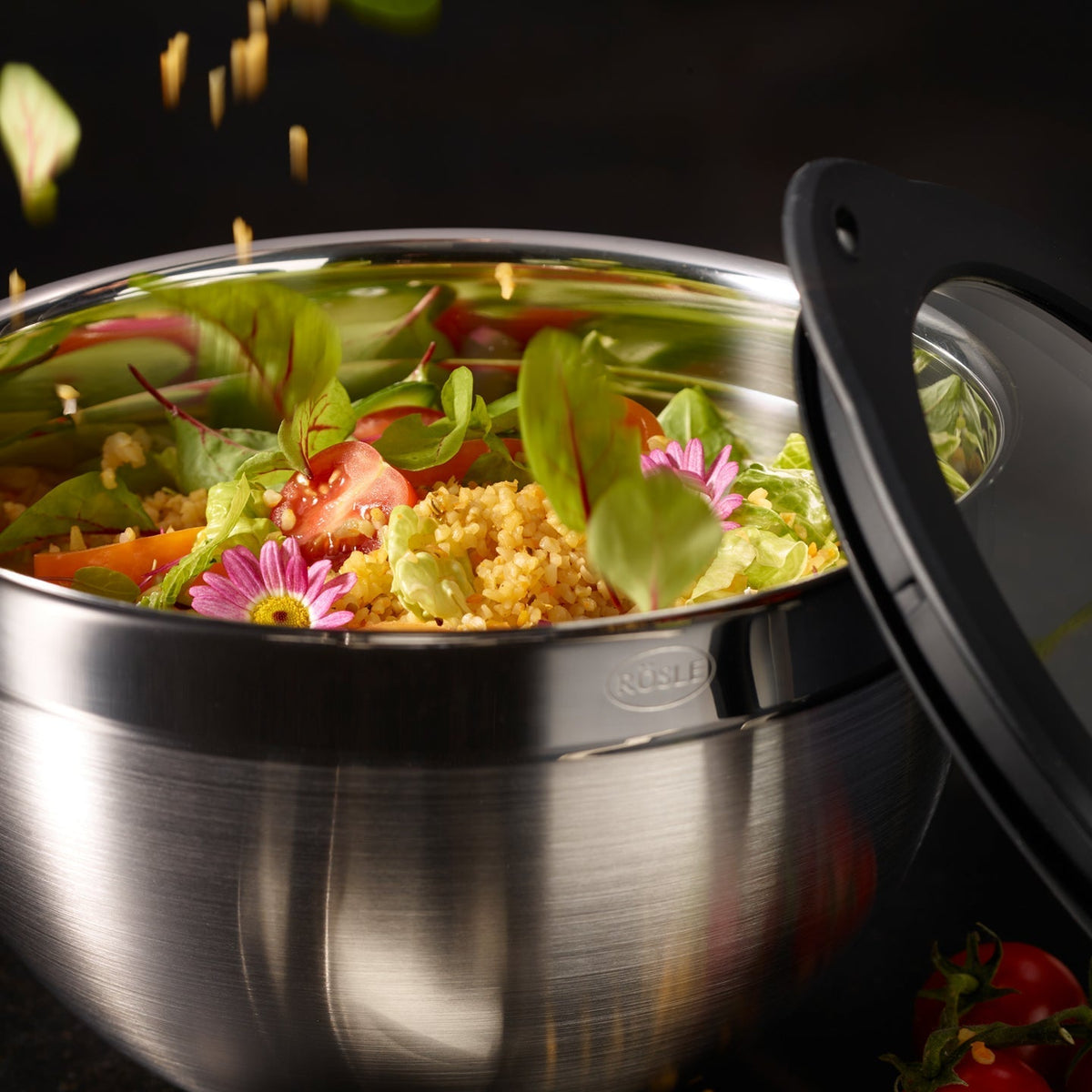 Rosle Bowl Stainless Steel Mixing Bowls with Lids / Set of 3