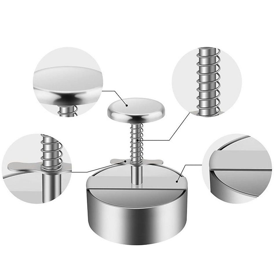 Burgerpresse - Edelstahl Anti-Stick