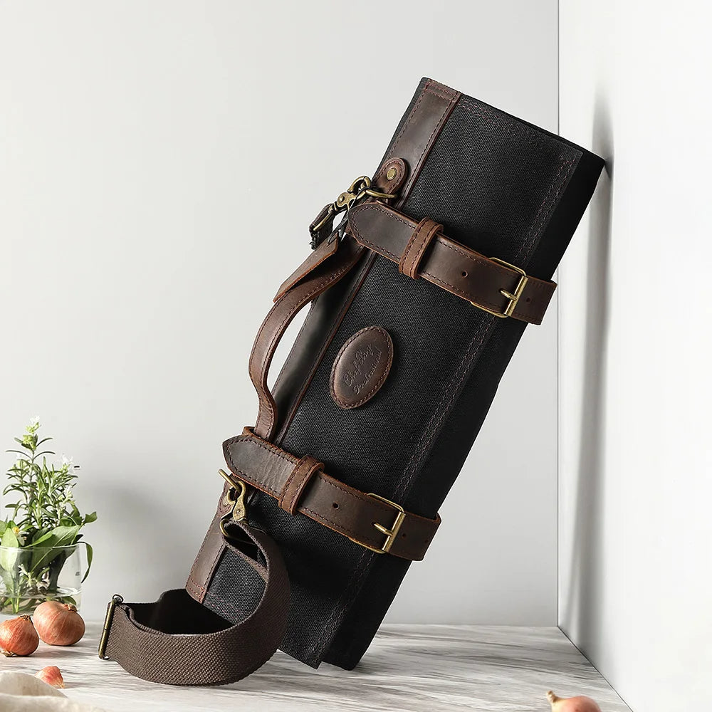 Messer-Rolltasche Premium Leder Crafted