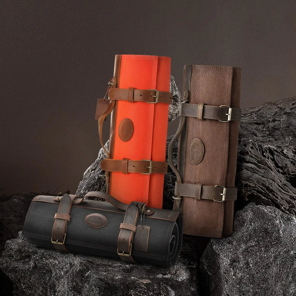 Messer-Rolltasche Premium Leder Crafted