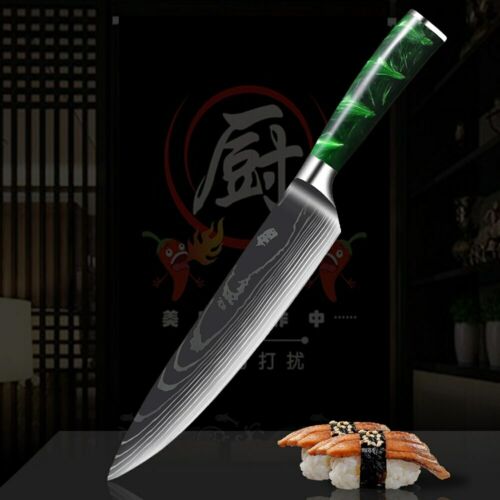 Takeshi- 10stk Japanische Küchenmesser Set - Premium Damast Messerset