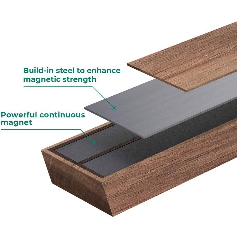 Magnetischer Messerhalter aus Holz – Wandmontierter Messerhalter