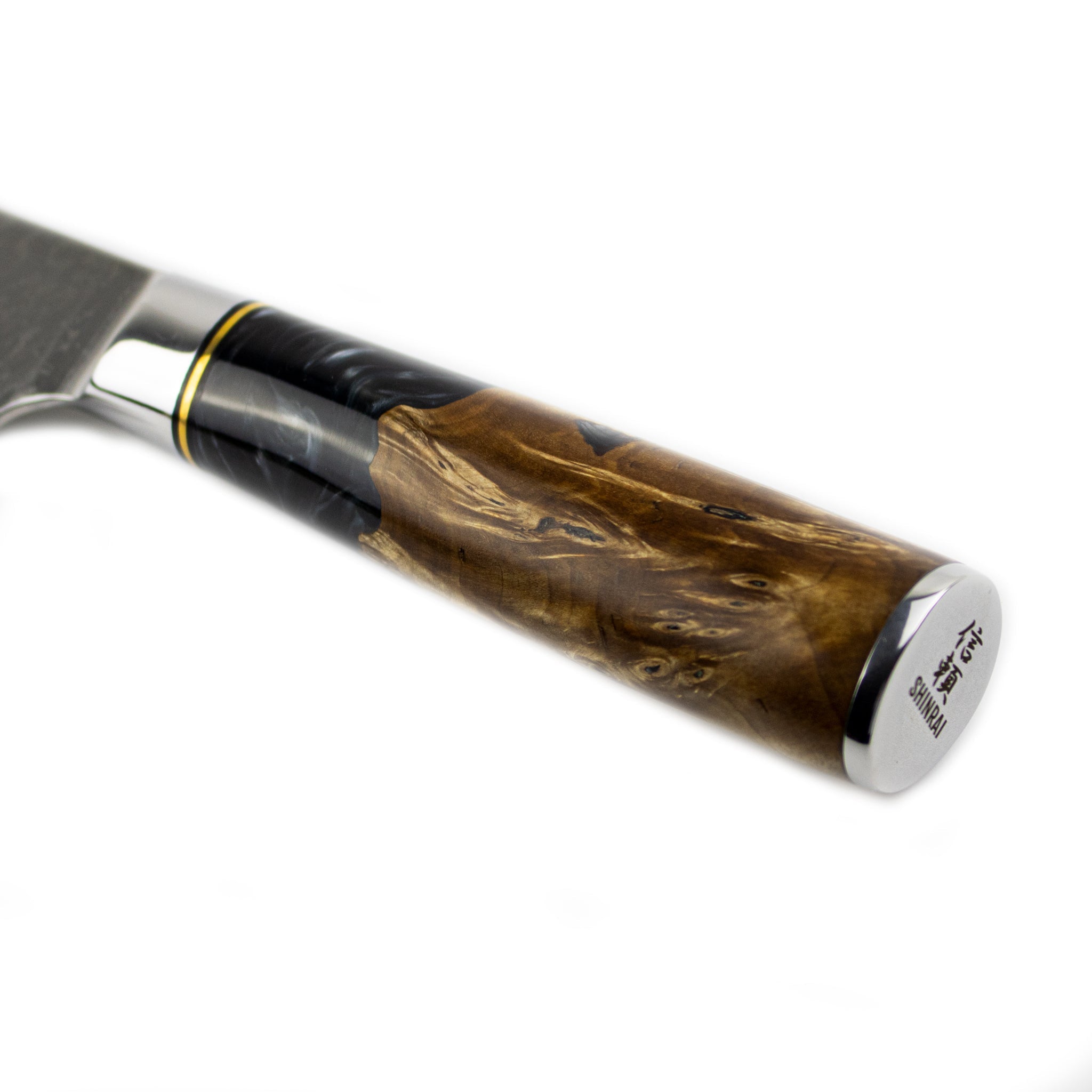 Suko Messer - Epoxy Onyx - Damaszener Kochmesser 20 cm