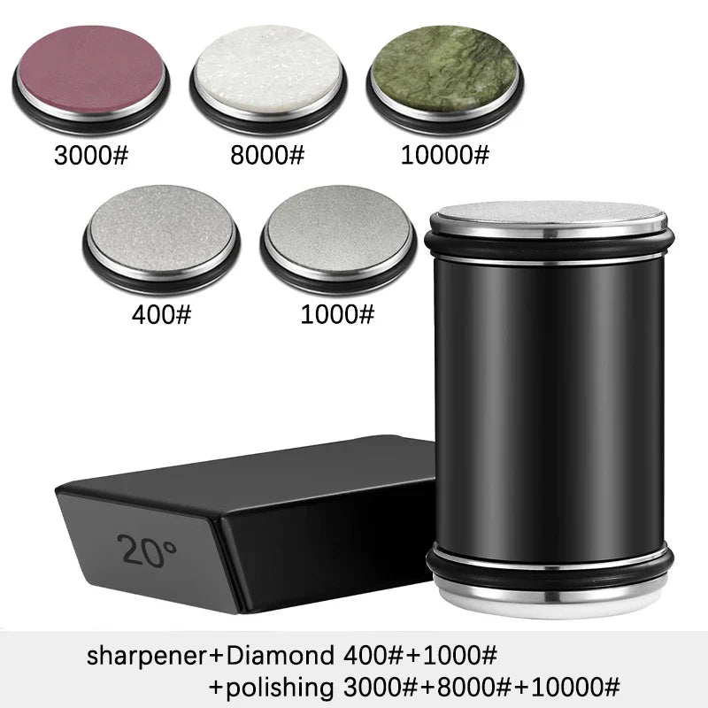 Rollenmesser-Schärfer-Set für gerade Kante mit Industrie-Diamanten
