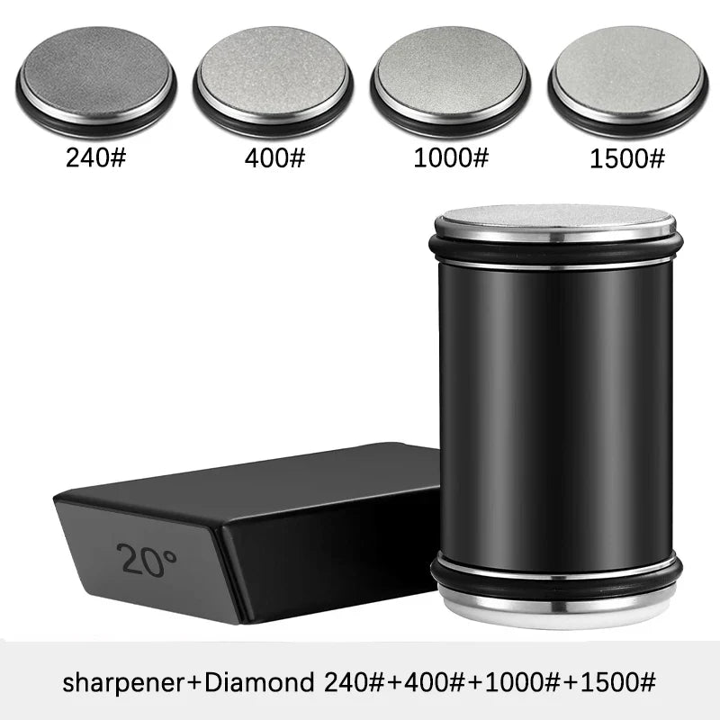 Rollenmesser-Schärfer-Set für gerade Kante mit Industrie-Diamanten