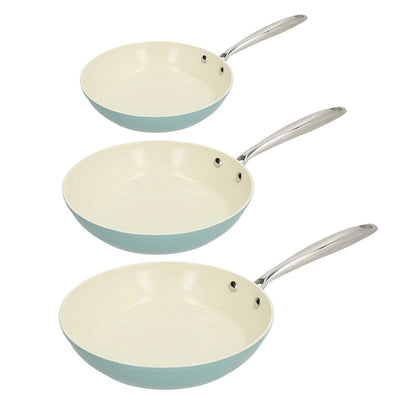 Cook & Pan - Go Blue Koekenpannenset 3-delig Pannenset Cook & Pan 