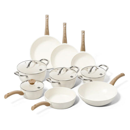 Cook & Pan - Go Ivory Pannenset 9-delig Pannenset Cook & Pan 
