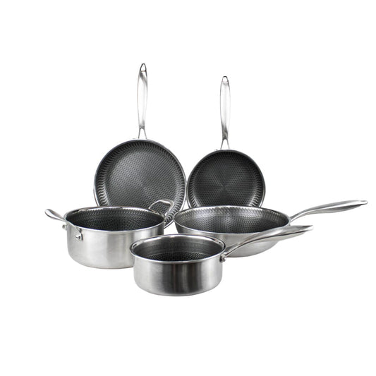 Cook & Pan - Honey RVS Pannenset 5-delig Pannenset Cook & Pan 