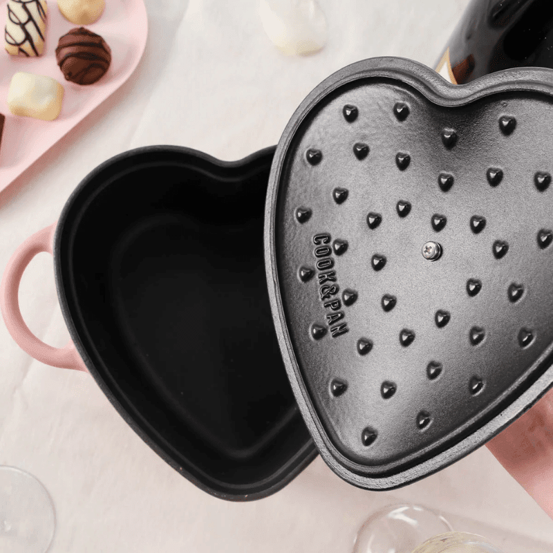 Cook & Pan - Love Gietijzeren Hartjes Braadpan 20 cm Braadpan Cook & Pan 