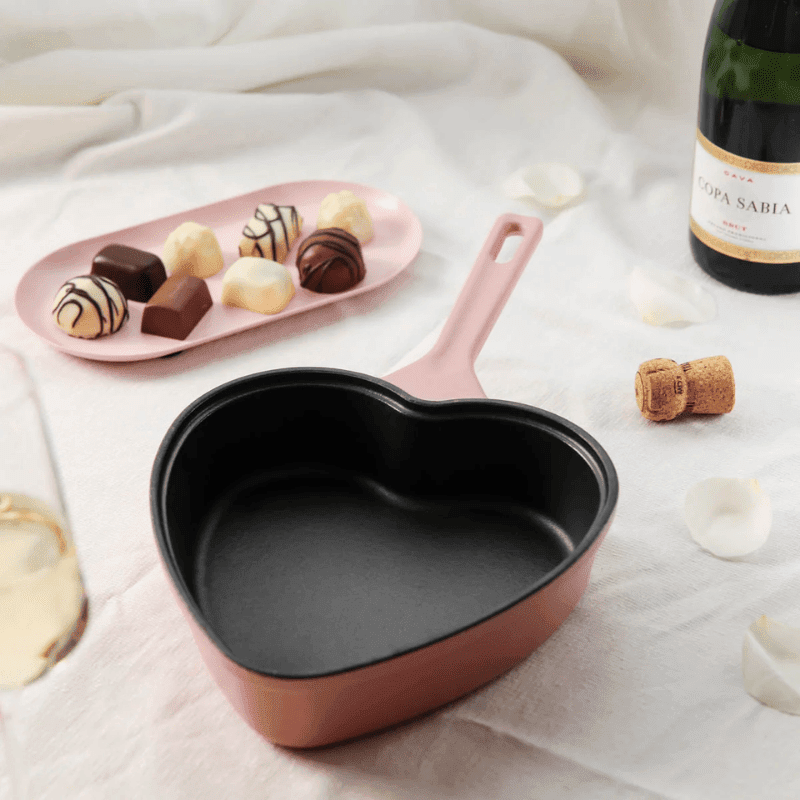 Cook & Pan - Love Gietijzeren Hartjes Koekenpan 24 cm Koekenpan Cook & Pan 