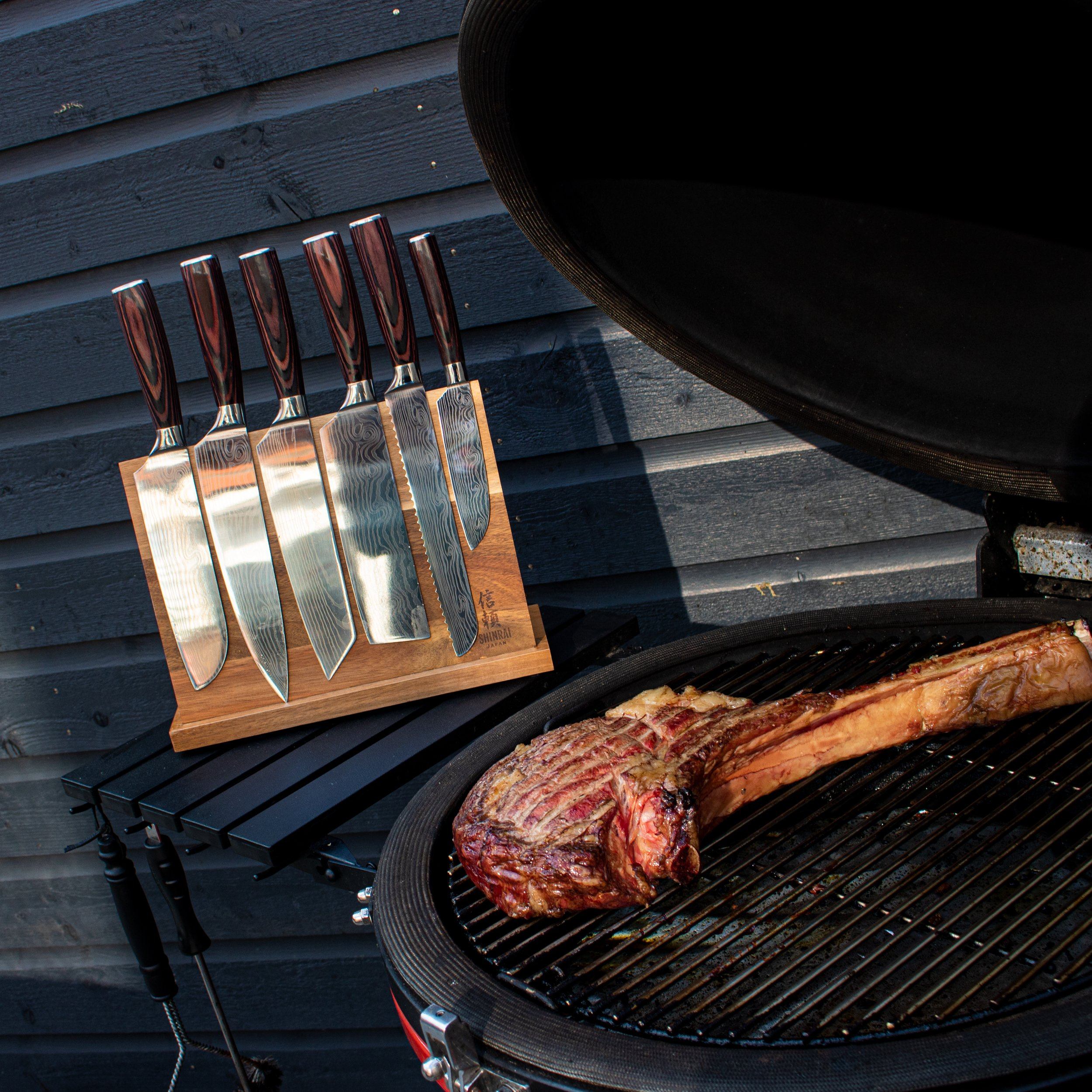 SUKO - Japanischer Damastdruck 7-teiliges Messerset