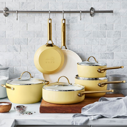GreenPan - Padova Sunshine Yellow 10-delige Pannenset Pannenset GreenPan 
