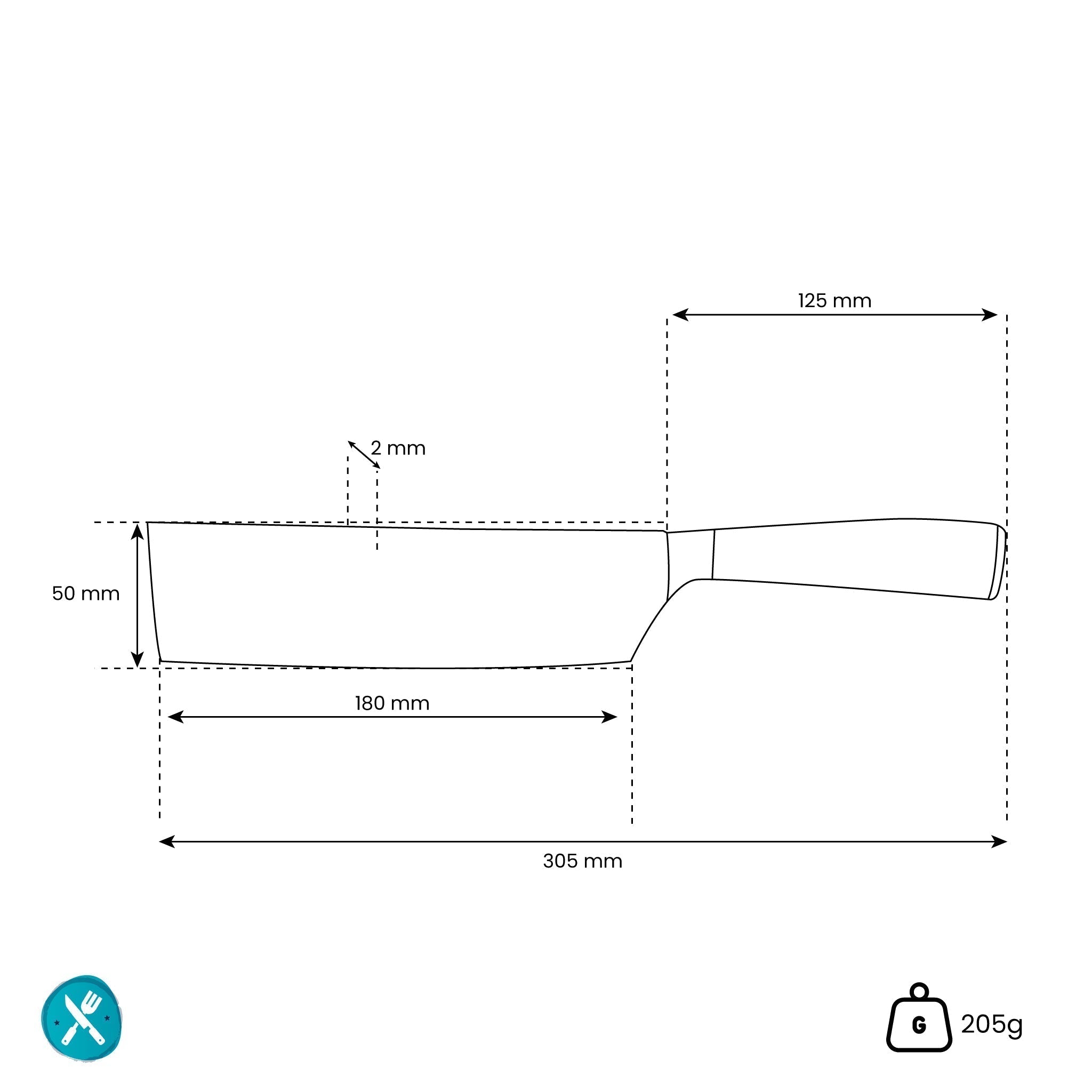 Sukomesser - Japanische Damastdruck-Serie - Nakirimesser