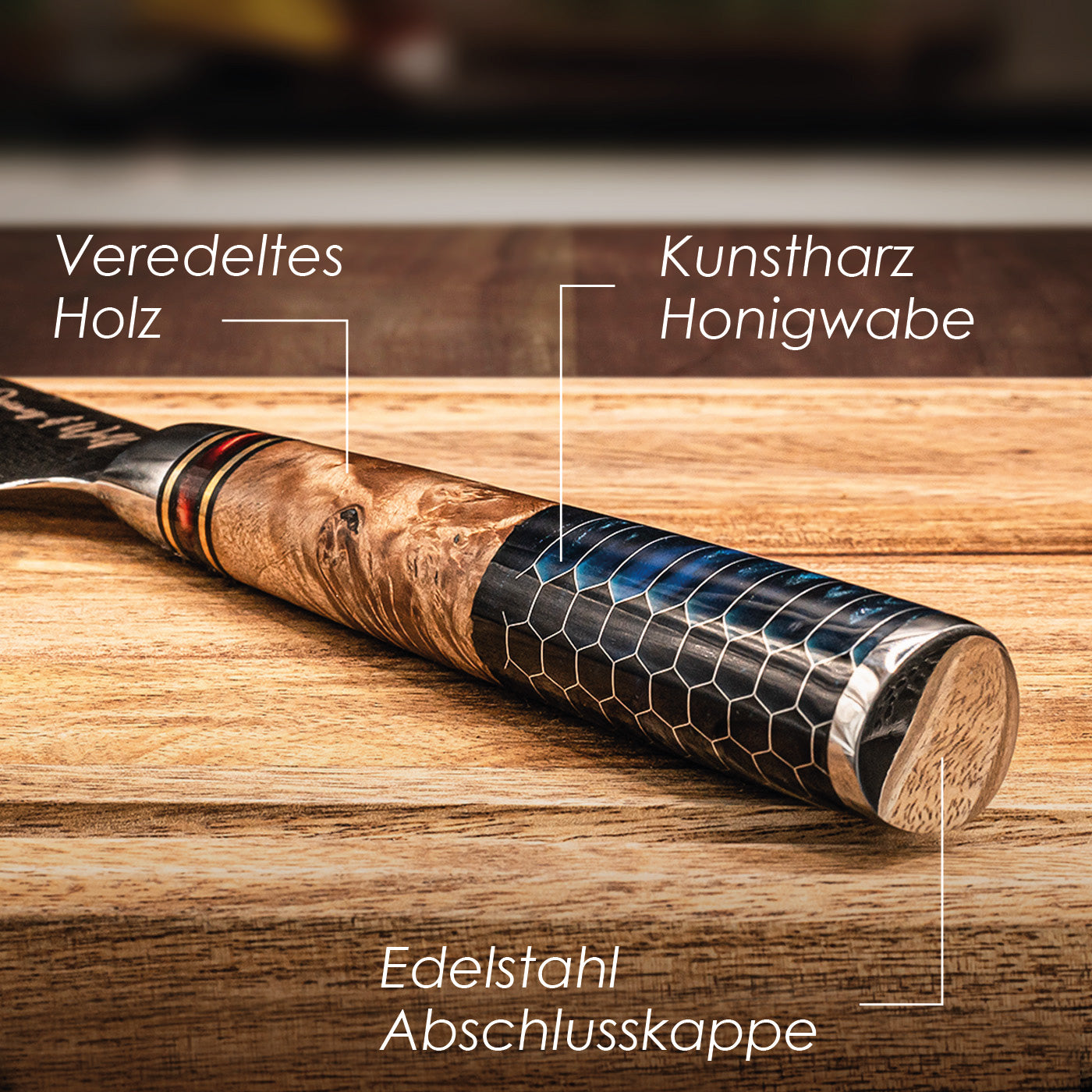 Damast Messerset "Honey"