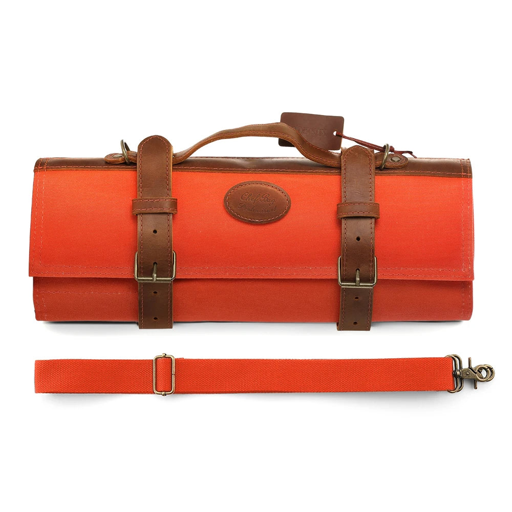 Messer-Rolltasche Premium Leder Crafted