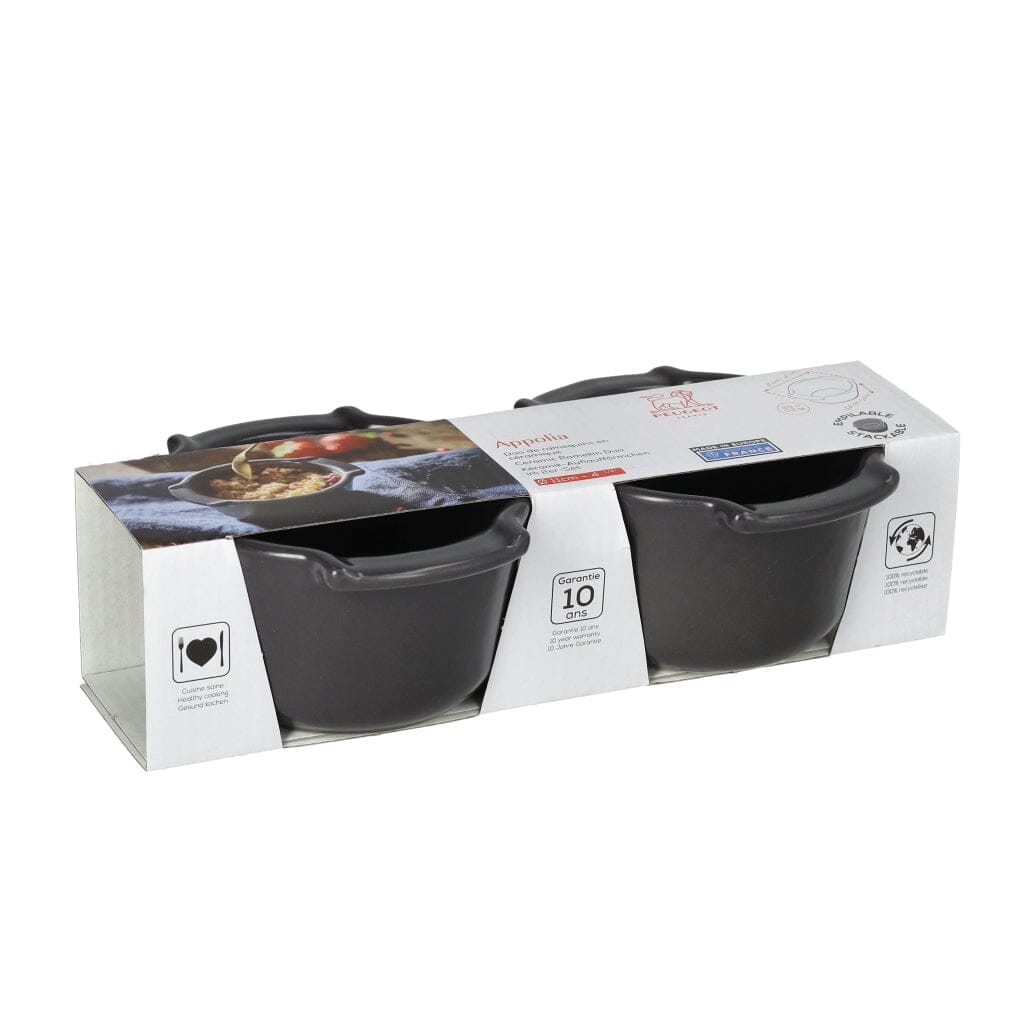 Peugeot - Appolia Duo Ramequins 11cm Leisteen Ovenschaal Peugeot 