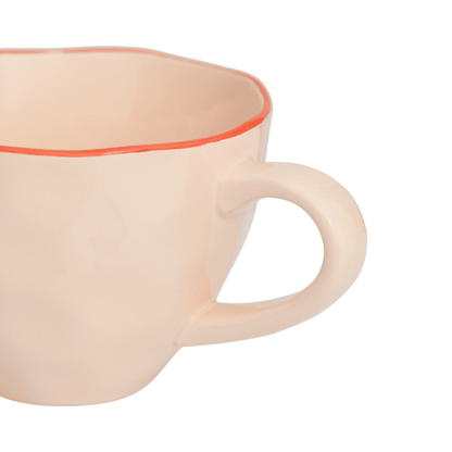 Urban Nature Culture - Good Morning - Cappuccino Mok - Sculpted - Old Pink Urban Nature Culture 